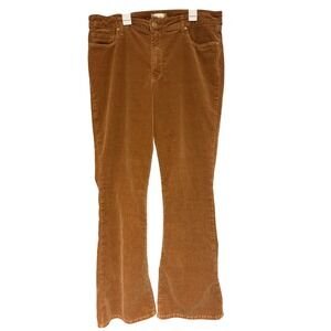 KUT From The Kloth Ana High Rise Women's Corduroy Flare Pants Brown‎ Size 14